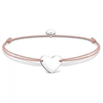 Pulsera de plata con corazón rosa Thomas Sabo