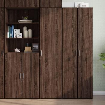 Vidaxl Buffet Haut Chêne Marron 45x42,5x185 cm – Plateau et Panneaux Latéraux