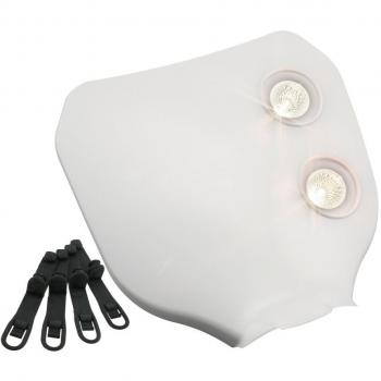 Mascherina faro bianco per enduro