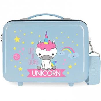Neceser rígido Roll Road Little Me Unicorn adaptable a trolley