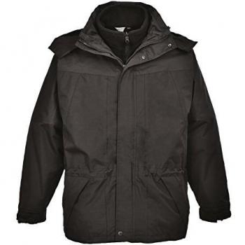 Portwest S570BKRM Aviemore 3-in-1 Men's Jacket, Black, Medium