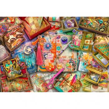 Puzzle Bluebird de l'Espace de Création Junk Journal
