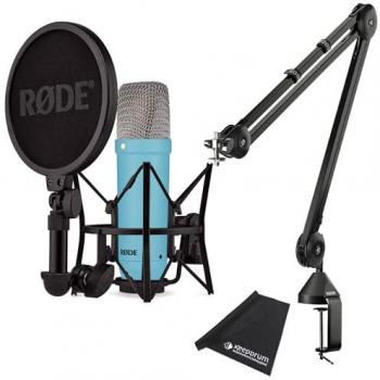 RØDE NT1 Mikrofon Signature Blue mit PSA1 Studio Gelenkarm Schwarz