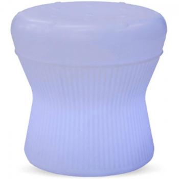 Sgabello solare Newgarden Corfu LED, 37 cm, batteria ricaricabile, illuminazione esterna e interna, luce RGB