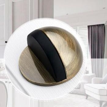 2pcs Modern Floor Mounted Door Stop with Rubber and Zinc Alloy