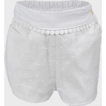 Short de bebé con bolsillos y goma en pierna