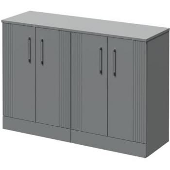 Avant MDF Vanity Unit with 4 Doors and Chrome Handles