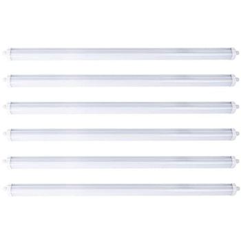 Kunststoff Wannenleuchte 6er Set