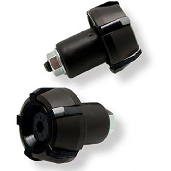 Embout guidon Harlem 18 mm noir/aluminium noire