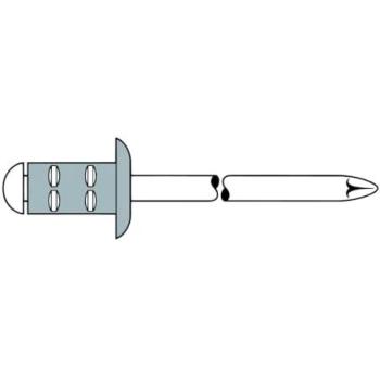 Rivetti‑Gesipa Clamp 6,4 × 25 mm – Polygrip Klemmbereich 10‑18