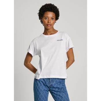 Camiseta de mujer con cuello redondo y estampado en la espalda de Pepe Jeans