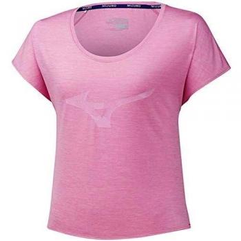 Mizuno Impulse Core RB Damenkurzarm-Pink-Laufshirt Aurora XS