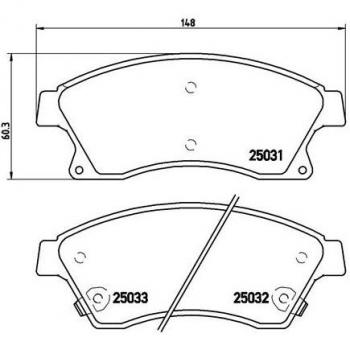 BREMBO Brake Pad Set P 59 076X