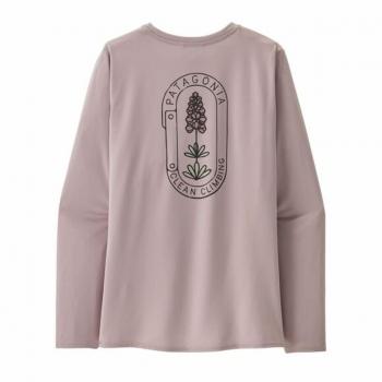 Camisa Patagonia Cool Daily Violeta Feminina de Manga Longa