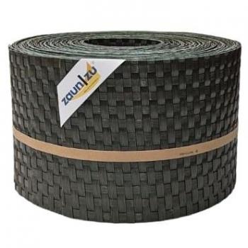 Sichtschutzstreifen Rattan-Optik für Doppelstabmatten UV-beständig Anthrazit 10x 2,55m