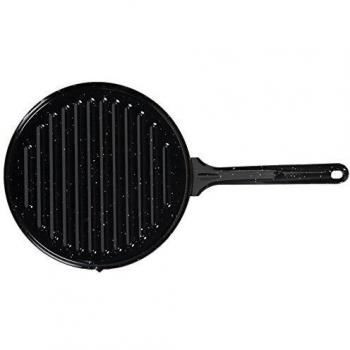 Asadora Vaello Redonda Negro Acero Esmaltado (Ø 24 cm)