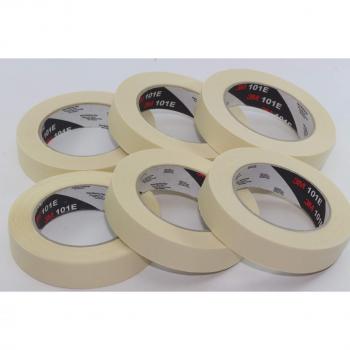 3M 2120 Paper Masking Tape Bundle (No Residue) – 6 x 25mm x 50m