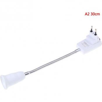 Flexible E27 Socket with Wall Base and Switch