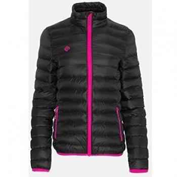 IZAS Etna Damen gepolsterte Jacke, schwarz (Black/Fuxia), XL