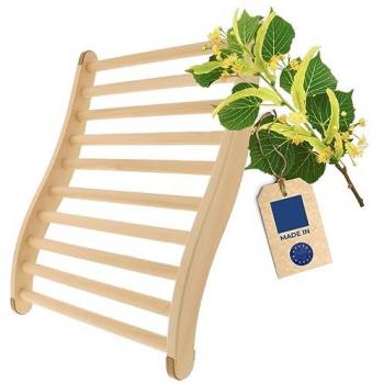 Hofmeister Sauna-Rückenlehne ergonomisch S-Form aus Holz
