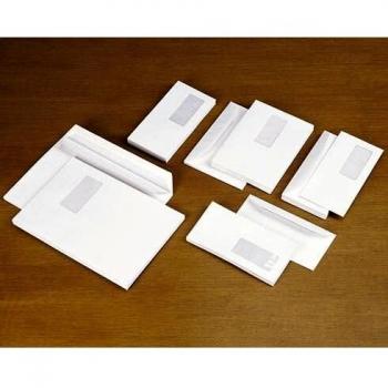 Boîte d'enveloppes 1000 pièces 114 x 229 mm blanc 80g fenêtre 45x100