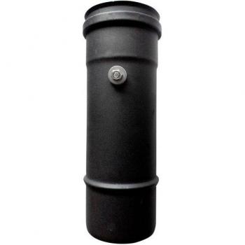 Conduit noir email 0,25 m t DN 80, prélevement de fumées 600 CE, compatible poêle granulés, production italienne