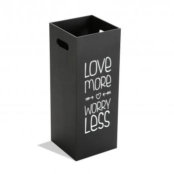 Portaombrelli Nero Versa Fluor Ingresso Corridoio Camera Giardino Misure Legno MDF