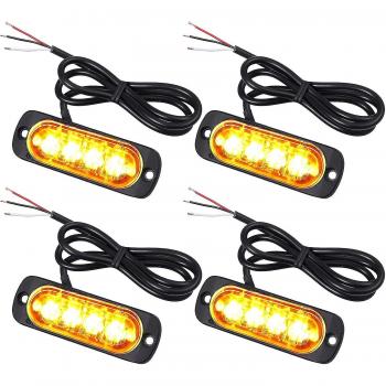 Kit de 4 Luces de Flash LED 12/24V
