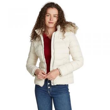 Tommy Jeans Daunenjacke DW0DW18312 Beige Slim Fit M Damen