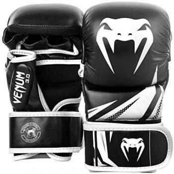 Venum Challenger 3.0 Unisex MMA Sparring Handschuhe, Schwarz/Weiß, M