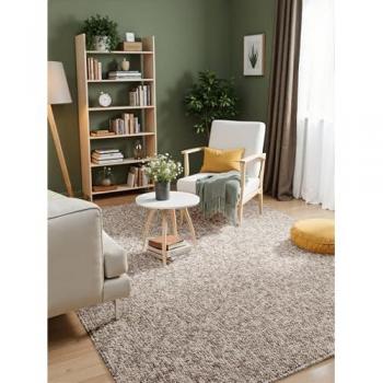 Rocco Flatweave Tan Living Room Carpet (240cm x 340cm)