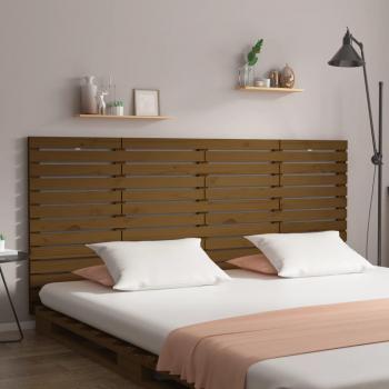 VidaXL Honey Brown Wall Headboard 156x3x91.5 cm Solid Wood Pine