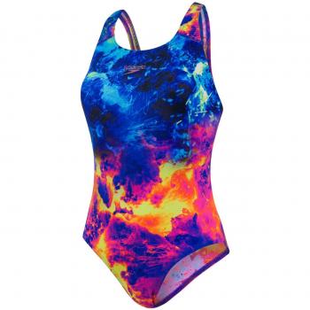 Post-It Pink Turquoise Digital FireSplash Swimsuit
