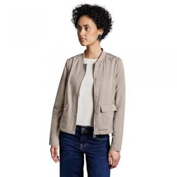 STREET ONE Breeze Blouson – Beige Damen, 100 % Polyester Futter