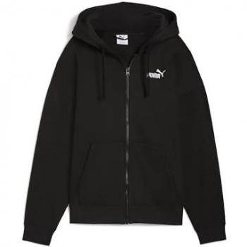 Ess Small No.1 Logo Hoodie (Full-Zip) – Damen, PUMA, schwarz, XXL