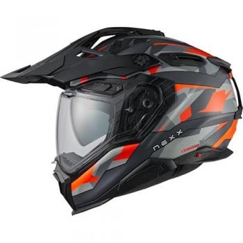 Nexx X.WED 3 Trailmania Motocross Helm Grau Orange XS