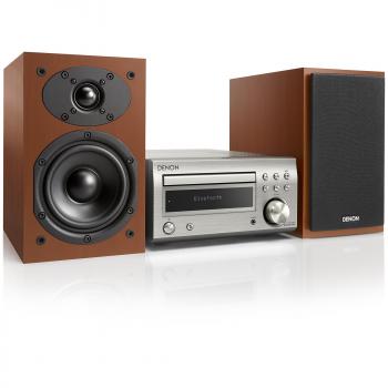 Denon DM-41 DAB Plata y Madera con Bluetooth