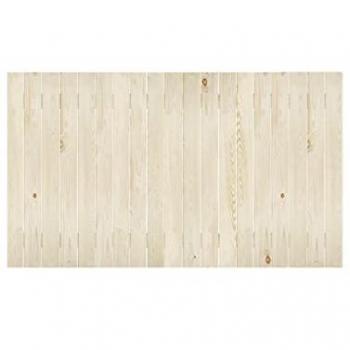 Cabecero de madera maciza en tono natural de 100x60cm