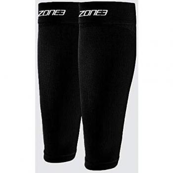 ZONE3 Herren Compression-Wadenschoner nahtlos, Schwarz, L