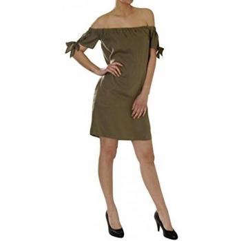 Abito Alexia Superdry Spalla Scoperta Khaki