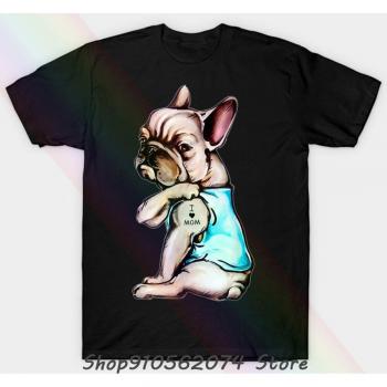 I Love My Mom French Bulldog T-shirt