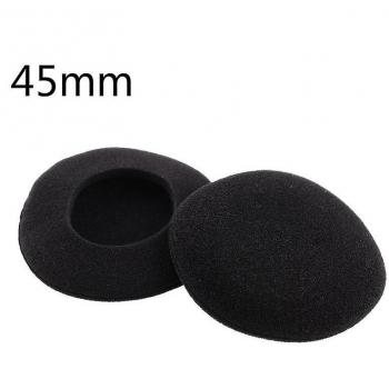 Oreillettes remplaçables pour casque 35 à 65 mm, couleur noire