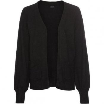 Laura Scott Soft-Transition Strickjacke – Schwarz, Oversize, Gr. 48/50