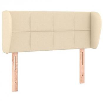 VidaXL CABECERO DE TELA COLOR CREMA 93X23X78/88 CM