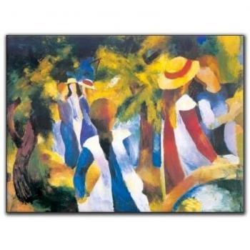 Artopweb Ec16543 Macké – Mural Boisé 100 cm × 75 cm « Maedchen Unter BAEUMEN »
