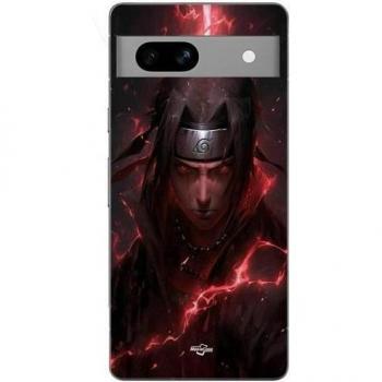 Maniacase Ultra‑Grip Pixel 7a – Itachi Uchiwa Noir