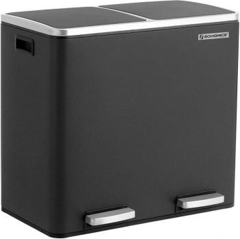 Système de recyclage 2‑seaux 48 L – Noir