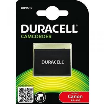 Duracell Premium Li-Ion 7.4V 850mAh Camcorder Battery, Compatible with Canon BP-808 FS10 HG10 Models