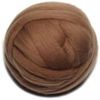 Handmade 50g Light Brown Felt for Needle Felting