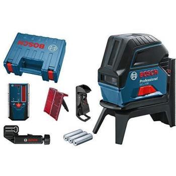 Bosch Professional Laser Level GCL 2-50 + LR6 AA batteries Cross line laser